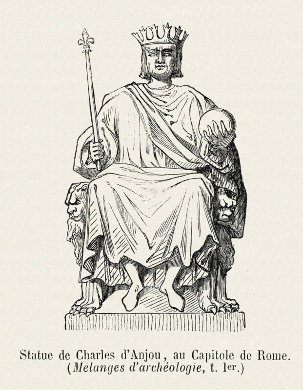 Statue of Charles of Anjou, in the Capital of Rome.