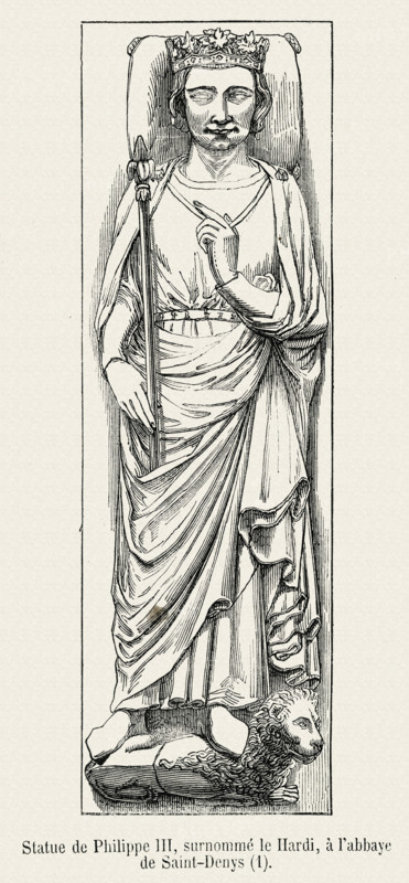Gisant de Philippe III le Hardi (basilique de Saint-Denis).
