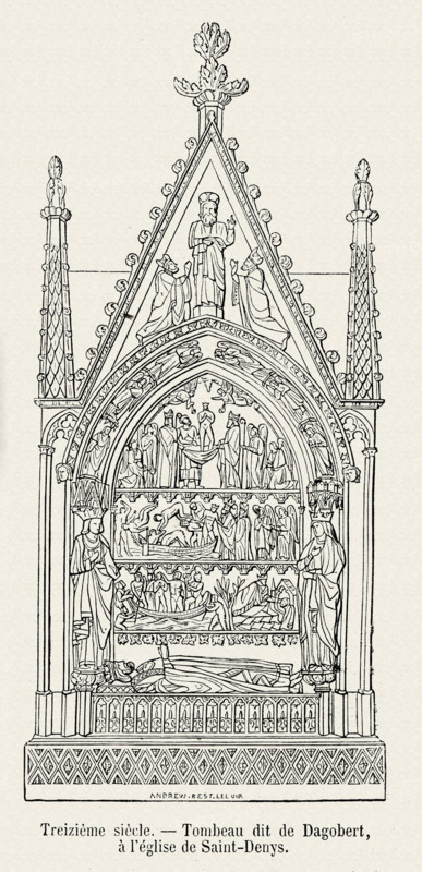 Tomb "of Dagobert", at the Saint-Denis basilica.