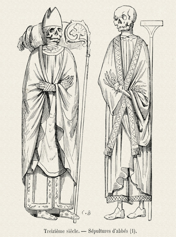 Graves of abbots.