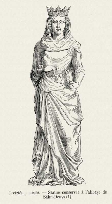 Statue of Constance, wife of Robert "the Devil", Duke of Normandy.