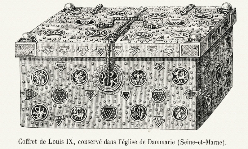 Box belonging to Louis IX, housed in the Church of Dammarie (Seine et Marne).