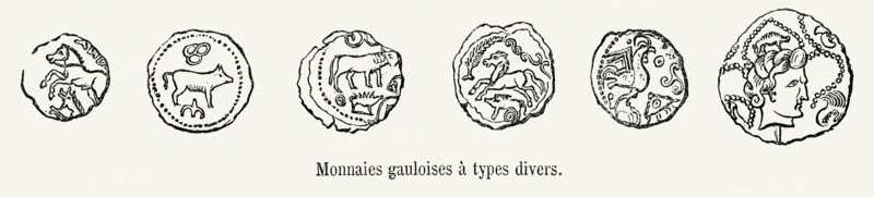 Monnaies gauloises.