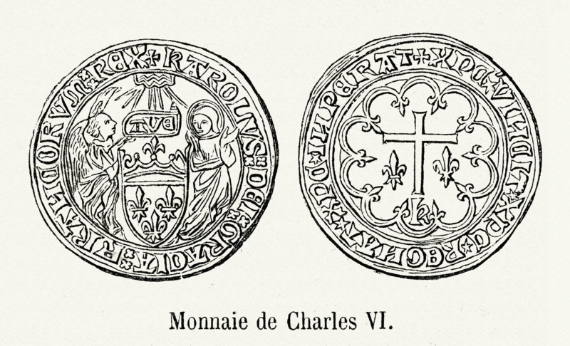 Coin of Charles VI.
