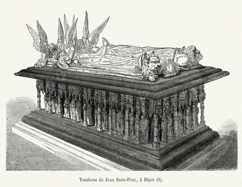 Grave of John the Fearless, in Dijon.
