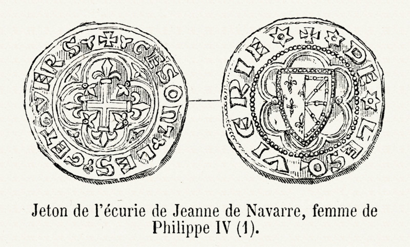 Token coin of Joan of Navarre.