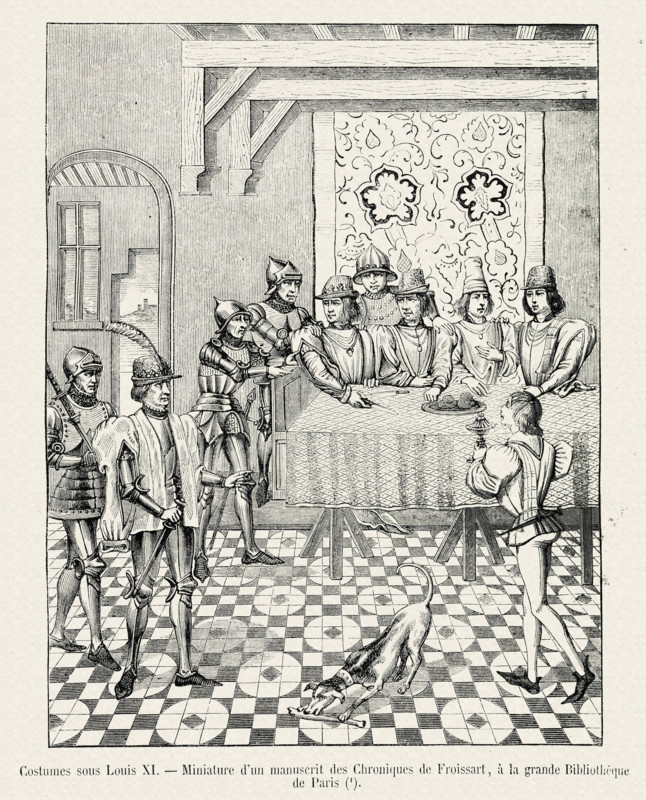 From the Froissart Chronicles: meal