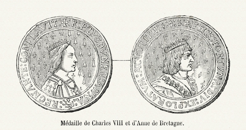 Mariage de Charles VIII et d'Anne de Bretagne.
