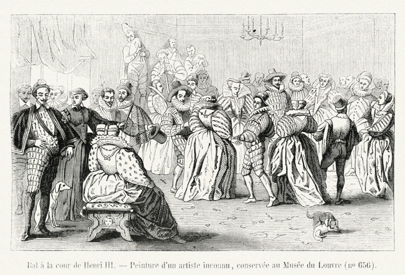 Ball in the courtyard of Henry III.