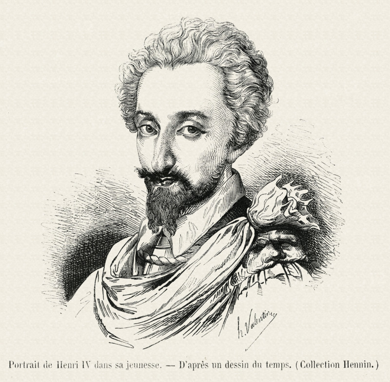 Portrait of Henry IV in his youth.