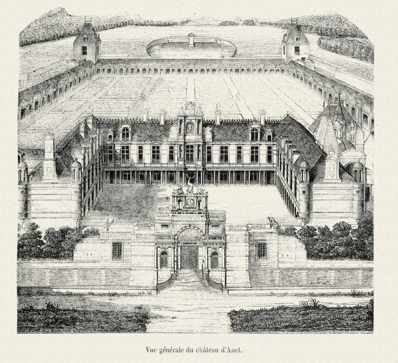 Vue générale du château d'Anet.