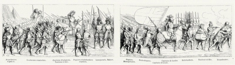 Militaires sous François 1er.