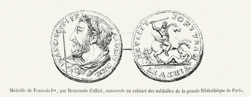 Médaille de François 1er, par Benvenuto Cellini.