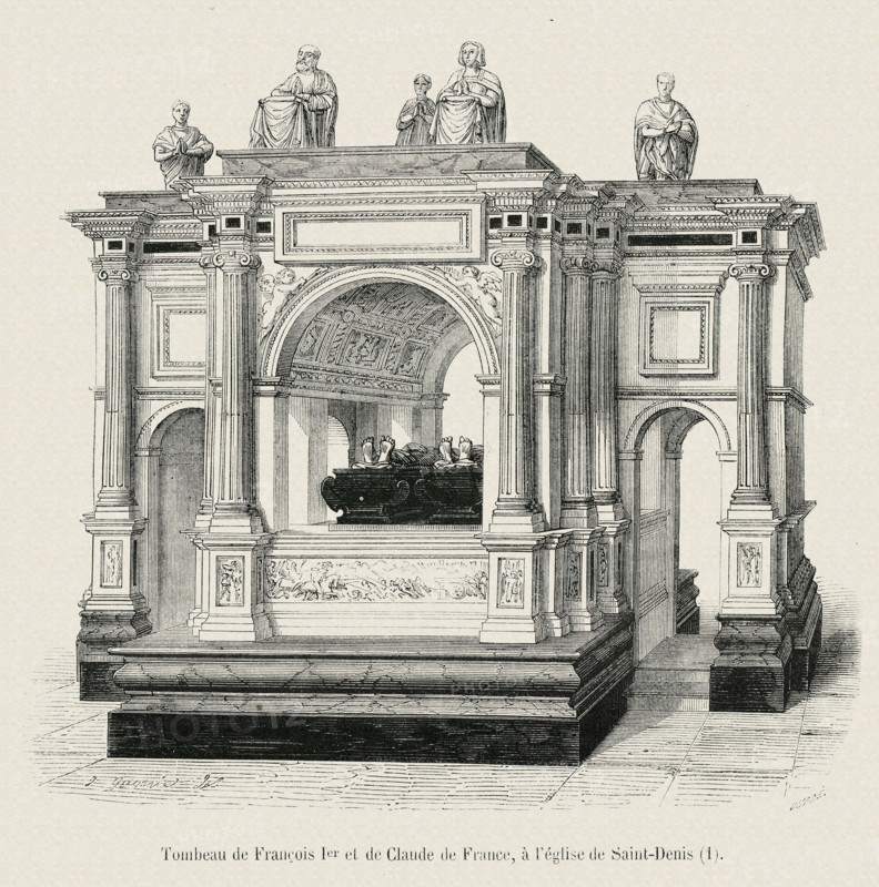 Tomb of Francis 1st and Claude of France.