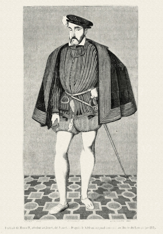 Portrait de Henri II, attribué à Clouet.