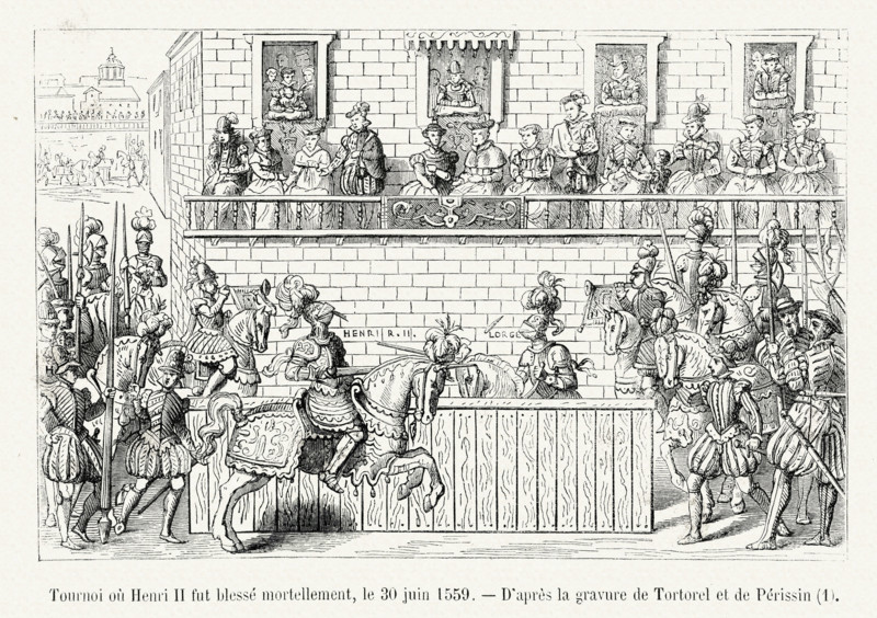Tournoi où Henri II fut mortellement blessé.