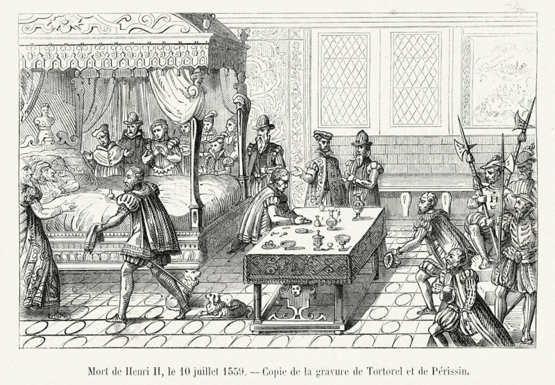 Death of Henry II, on the 10th July 1559.
