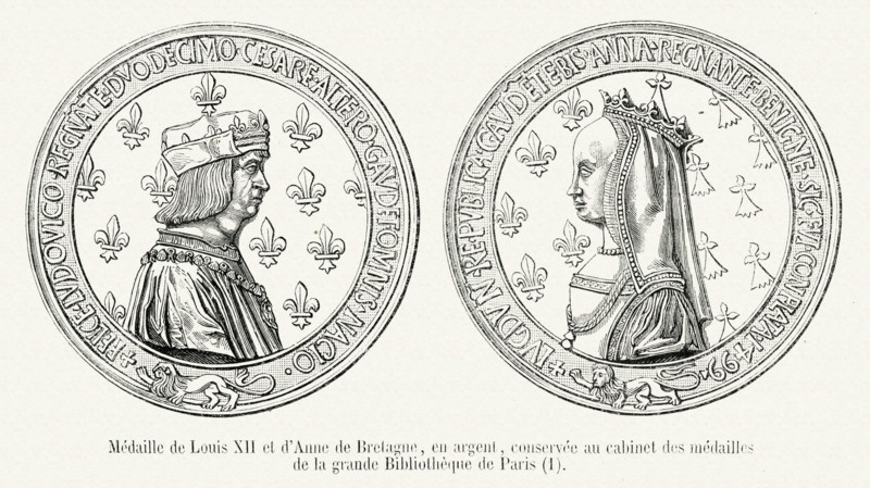 Médaille de Louis XII et d'Anne de Bretagne.