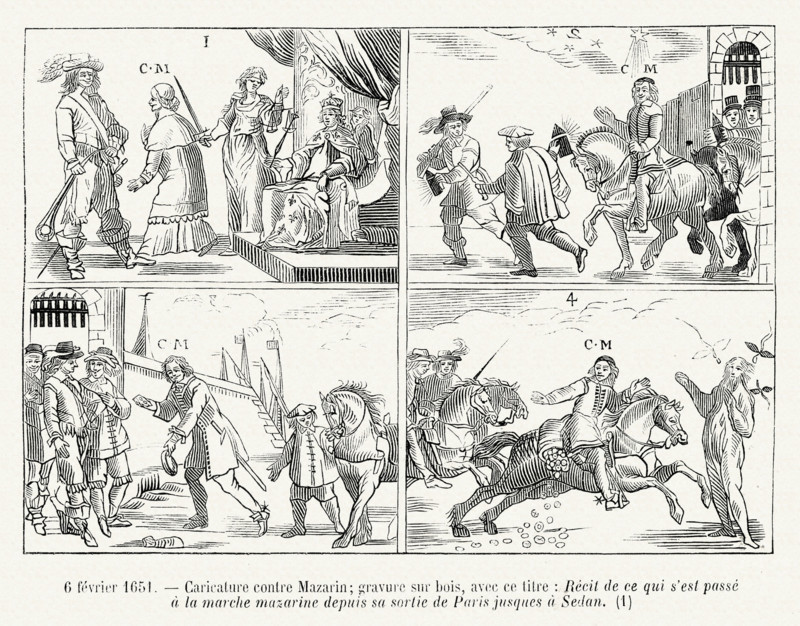 Caricature of Mazarin.