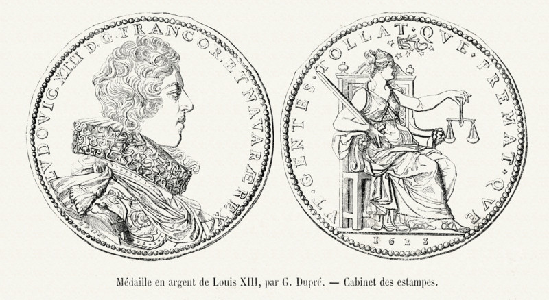 Currency of Louis XIII, by G. Dupré.