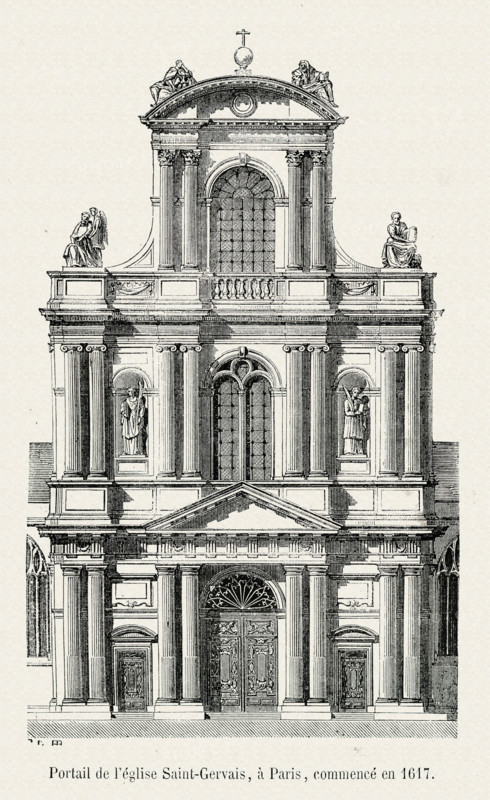 Entrance of the Church of Saint-Gervais