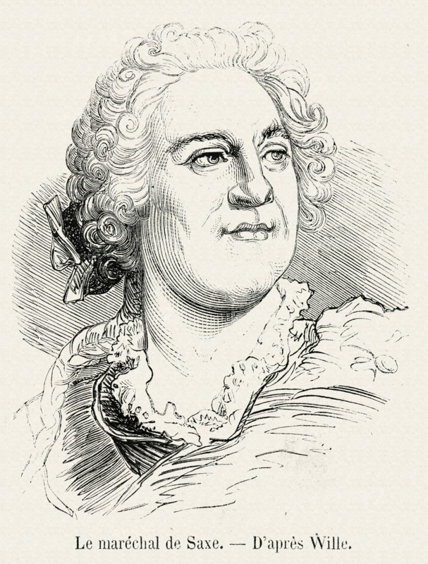 Le maréchal de Saxe.