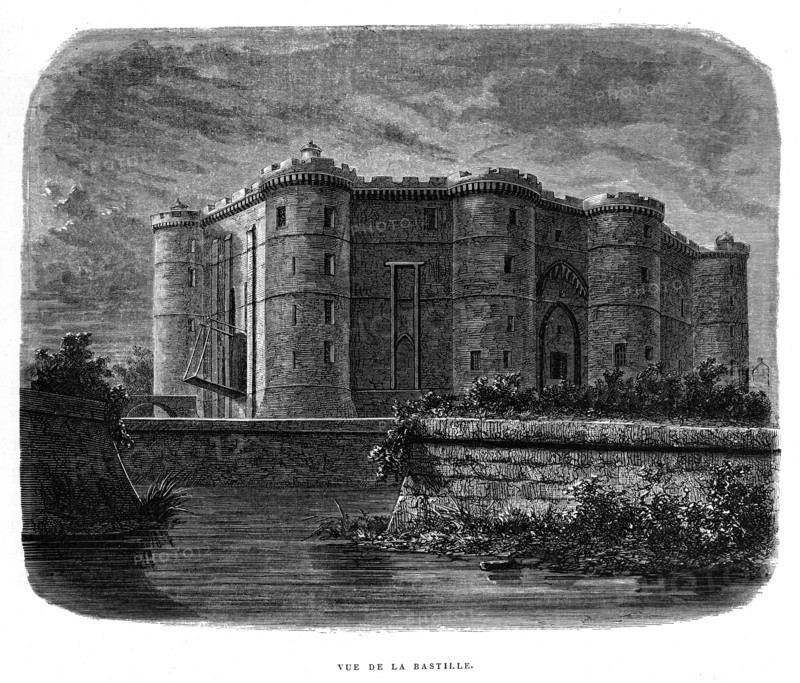 The Bastille Fortress in Paris
