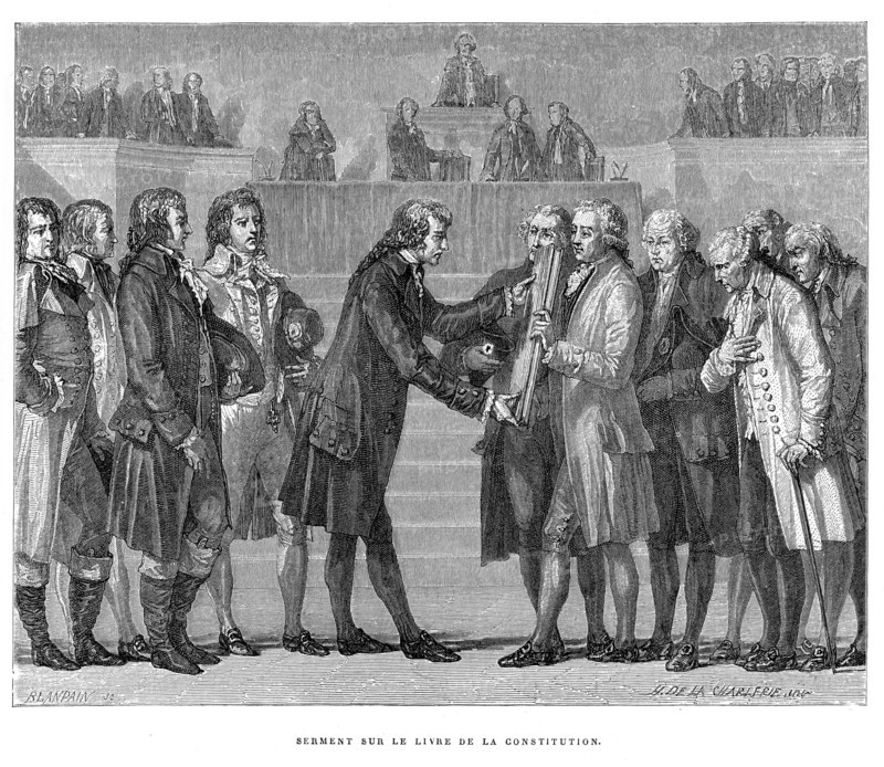 Swearing by the book of the Constitution