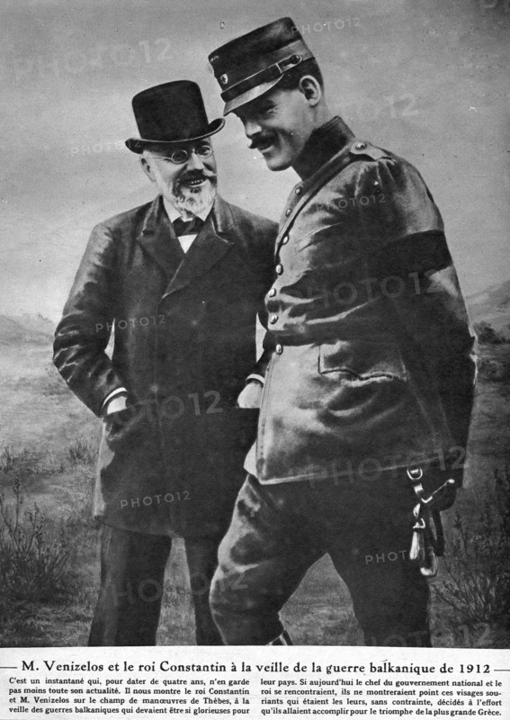 Mr Venizclos et le roi Constantin