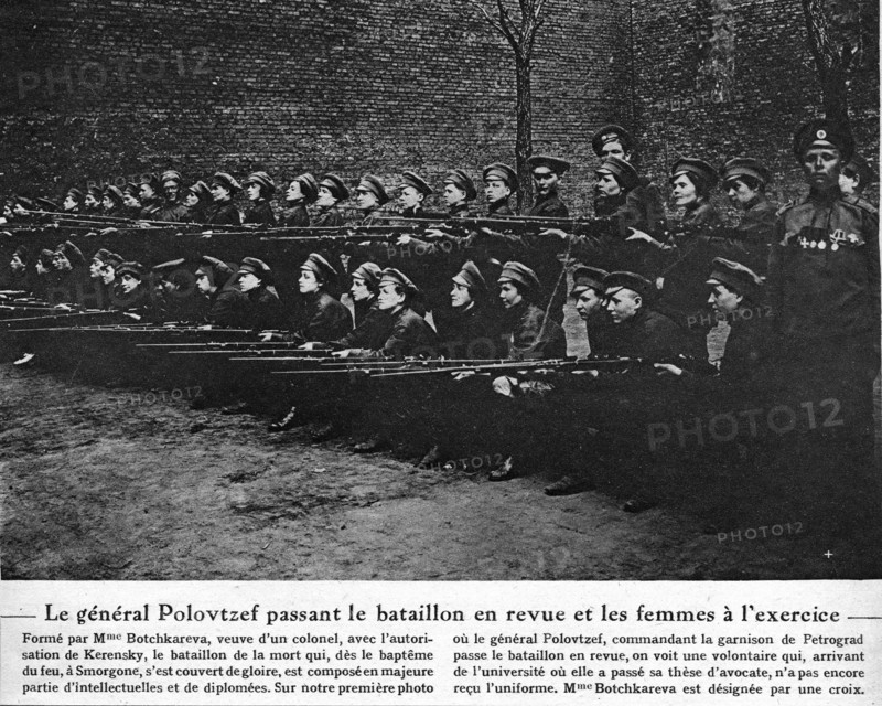 Russie. Bataillon féminin de la Mort