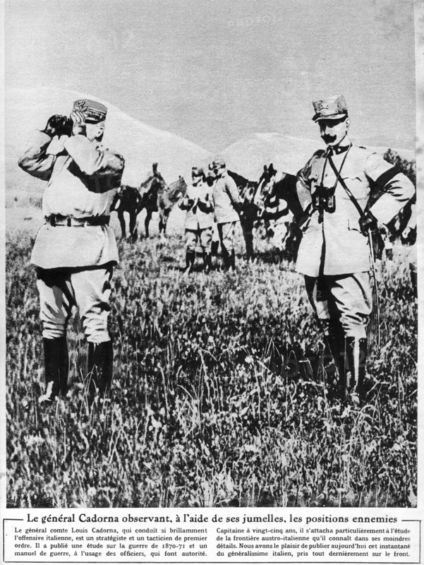 Le général Cadorna (généralissime italien)
