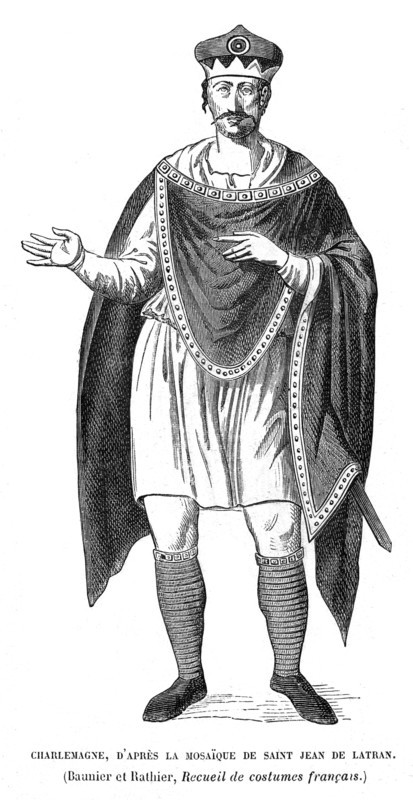 Charles Ist, according to the mosaic at Saint-Jean-de-Latran.