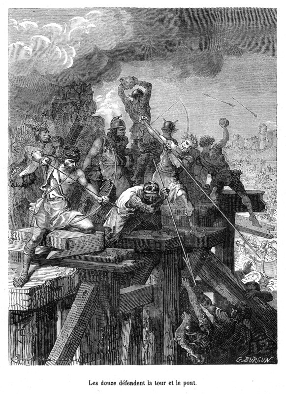 The siege of Paris by the Normans.
