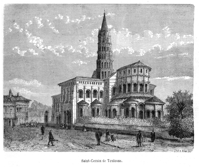 Church Saint-Sernin in Toulouse.