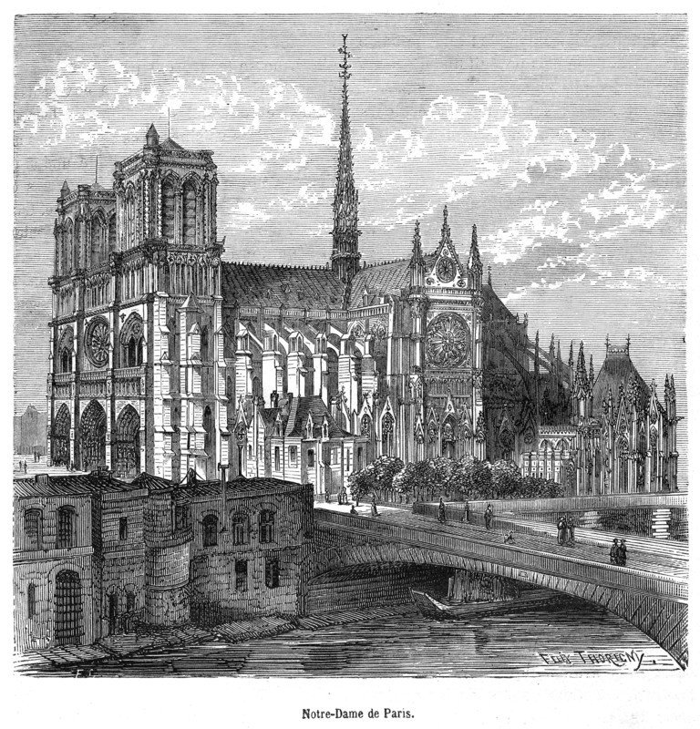 Notre-Dame in Paris during the Middle Ages.