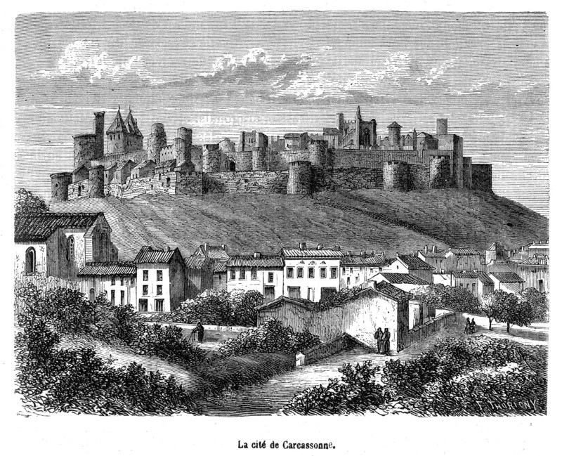 La cité de Carcassonne.