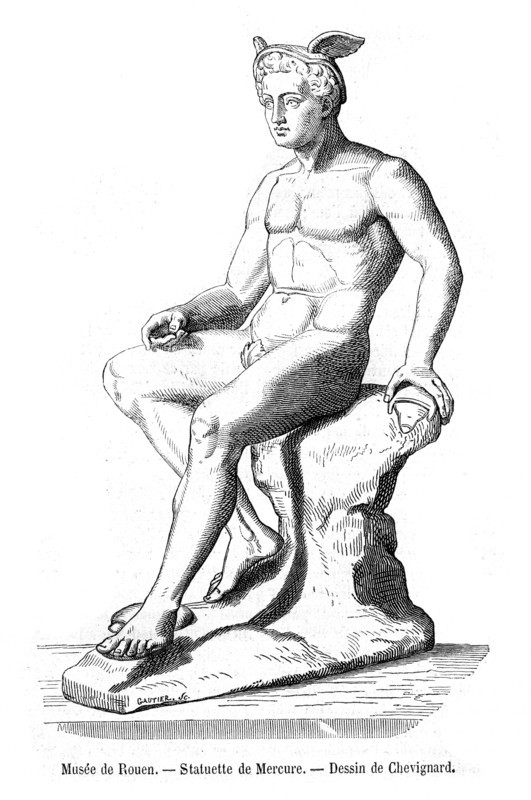 Statuette of Mercury.