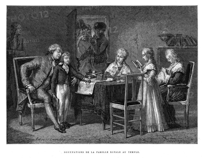 Occupations de la famille royale au Temple.