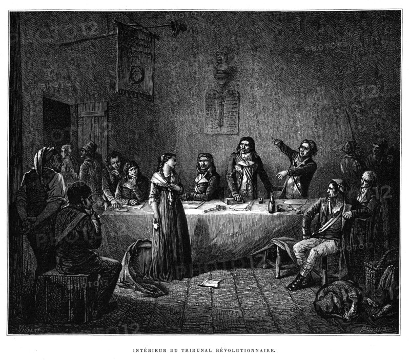 Intérieur du tribunal révolutionnaire.