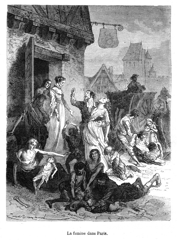 La famine au XVIe siècle.