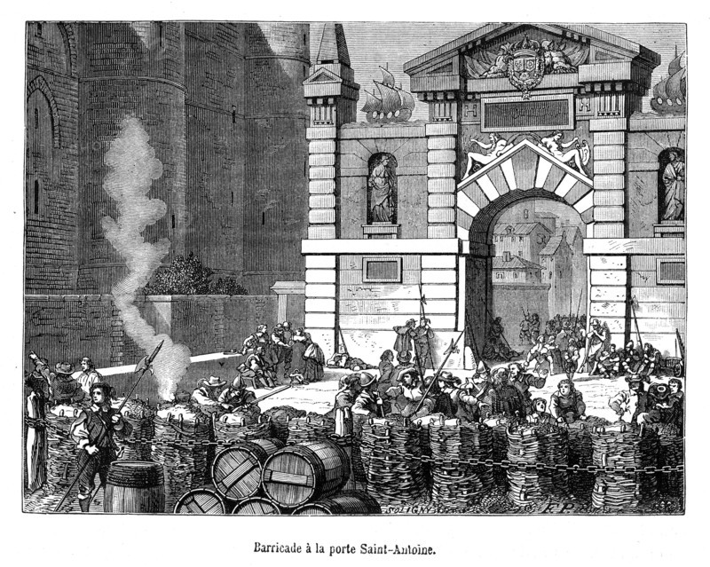 Fronde. Barricade à la porte Saint-Antoine.