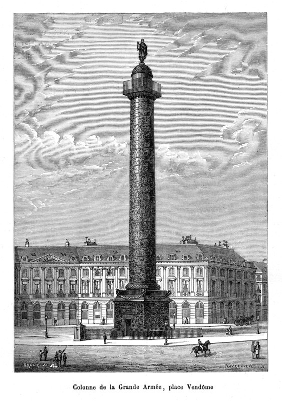 Paris. Place Vendôme. Colonne de la Grande Armée.