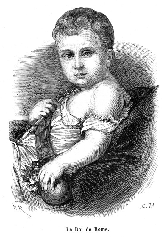 Le roi de Rome. Napoléon donna à son fils le titre de roi de Rome.