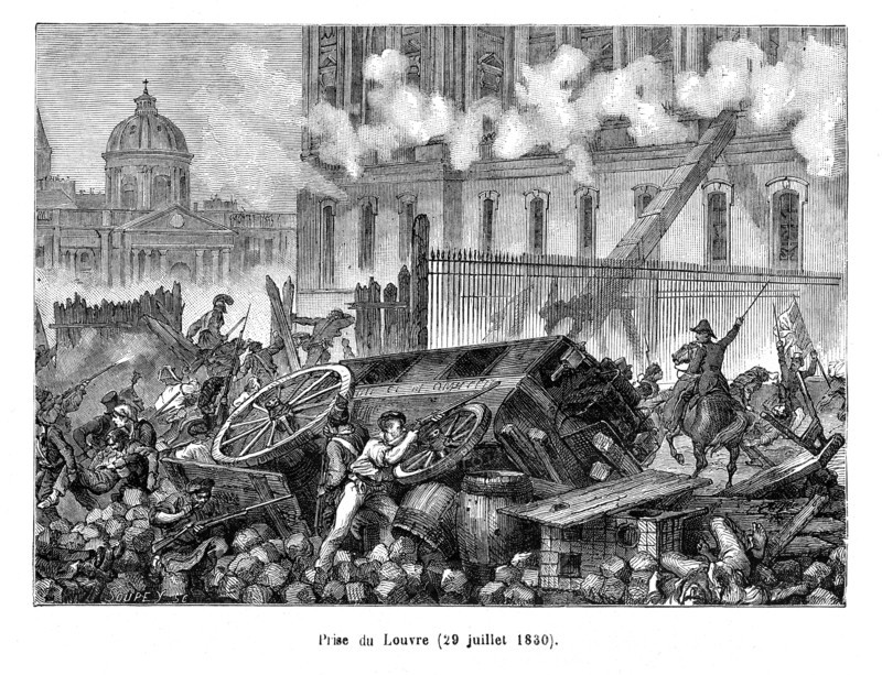 Trois Glorieuses. Prise du Louvre ( 29 juillet 1830).