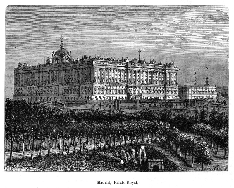 Madrid. Espagne. Le Palais Royal.