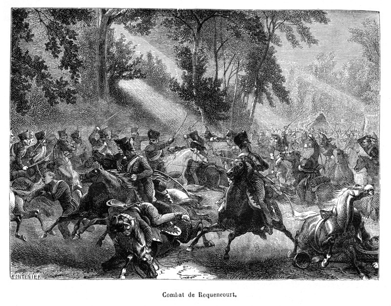 Combat de Roquencourt. 1815.