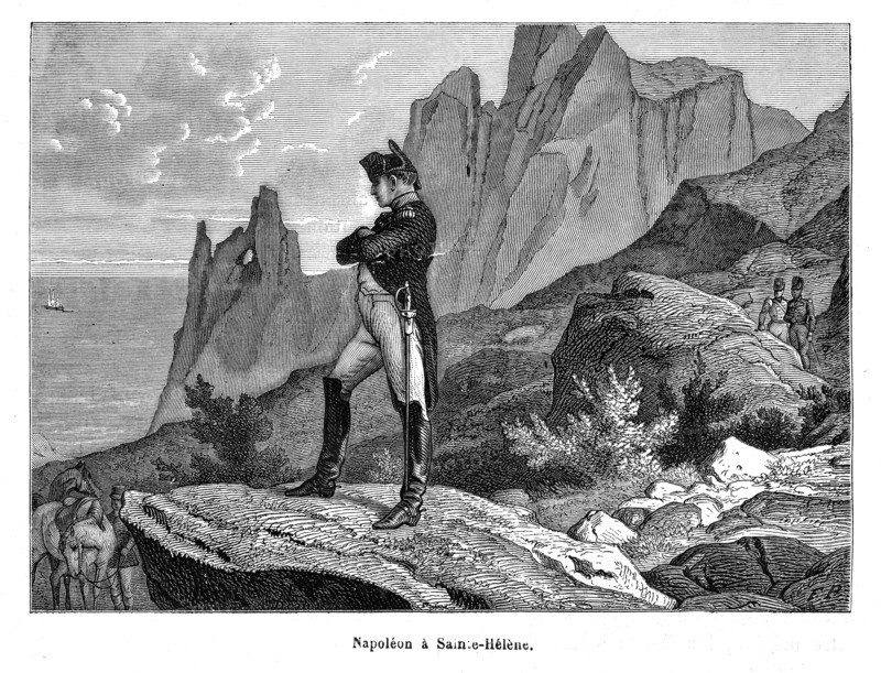 Napoléon à Sainte-Hélène.