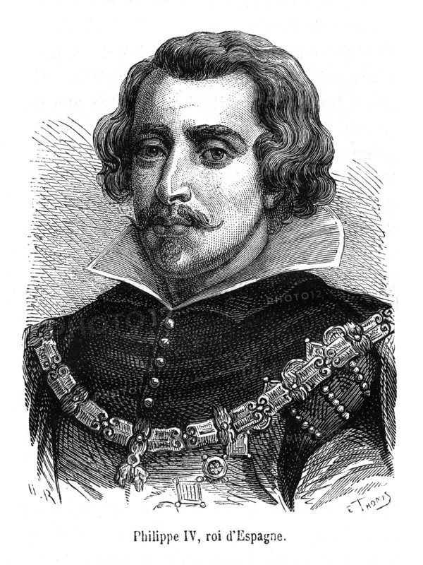 Philippe IV (Valladolid, Castille-et-León, 8 avril 1605 - Madrid, 17 septembre 1665), roi des Espagnes et des Indes à la mort de son père Philippe III d'Espagne en 1621.