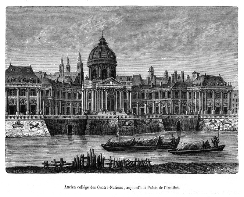 Académie française. Ancien collège des Quatre Nations. Palais de l'Institut de France.