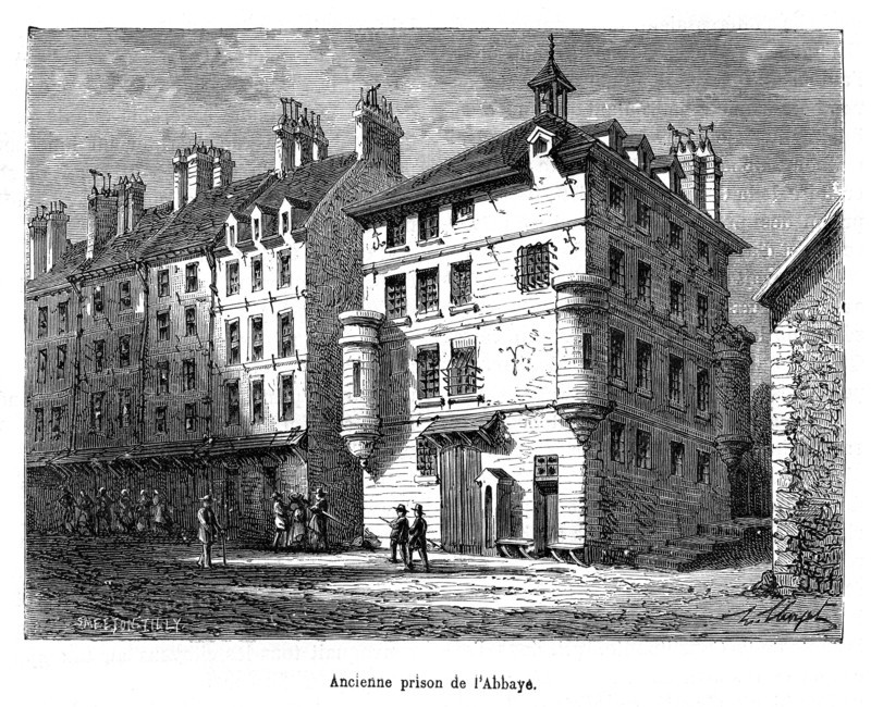 Révolution française. Prison de l'Abbaye.